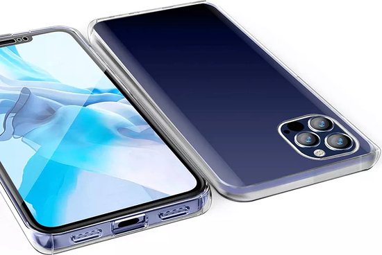 iPhone 13 Mini Hoesje | 2 in 1 Siliconen Hoesje 360° Bescherming | TPU Hoesje en Screenprotector iPhone 13 Mini in 1