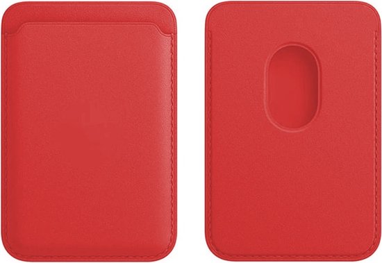 Magnetische Kaarthouder Geschikt Voor Magsafe - Magsafe Wallet - Pasjeshouder Geschikt Voor iPhone 12/13/14/15/16 Serie - Rood
