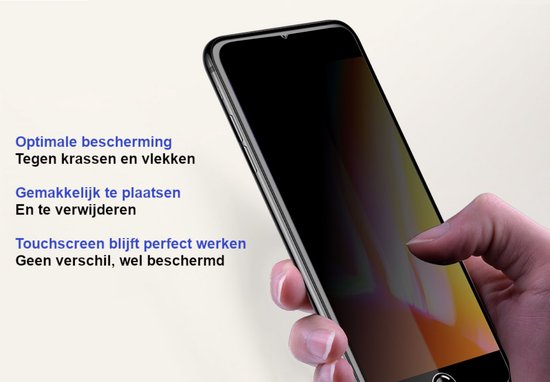 ArmorDrop Privacy Screenprotector Geschikt Voor iPhone SE 2022 / 8 / 7 - Gehard Glas - 2 Stuks