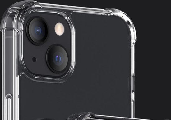Hoesje en Screenprotector Combi Geschikt Voor iPhone 13 - Anti Shock Hoesje + 2x Screenprotector