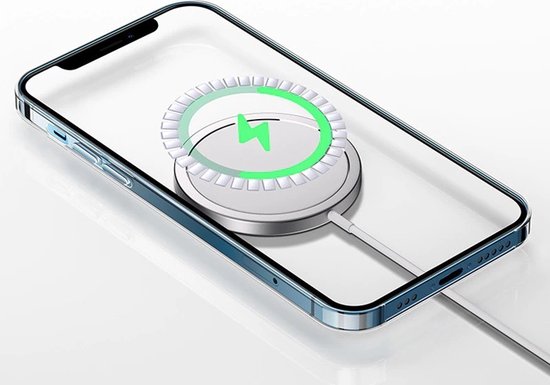 Lennexo Hoesje Geschikt Voor iPhone 11 Met Magneet Ring - Siliconen Hoesje Voor Draadloos Opladen en Geschikt voor Magsafe
