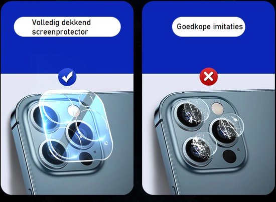 Camera Screenprotector Geschikt Voor iPhone 12 Pro - Beschermglas Voor Camera Lens