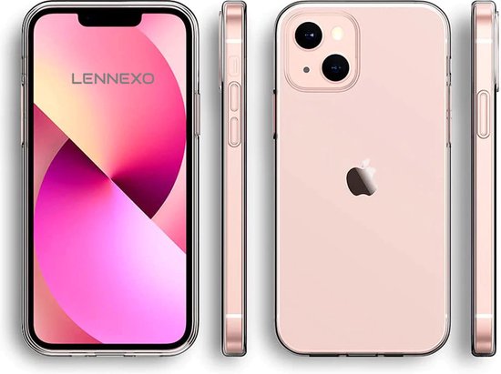 Hoesje en Screenprotector Combi Geschikt Voor iPhone 13 Mini - Transparant Hoesje + Premium Screenprotector