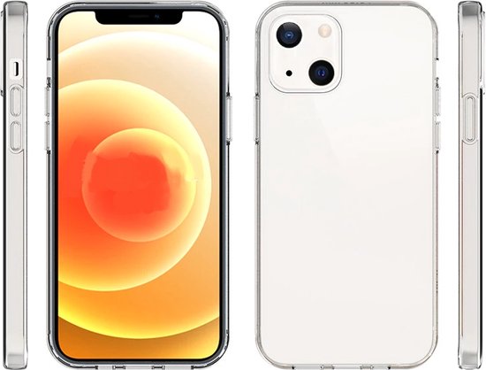 Hoesje en Screenprotector Combi Geschikt Voor iPhone 12 Mini - Transparant Hoesje + 2x Screenprotector