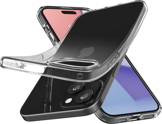 Spigen Liquid Crystal Case hoesje geschikt voor iPhone 15 - Crystal Clear