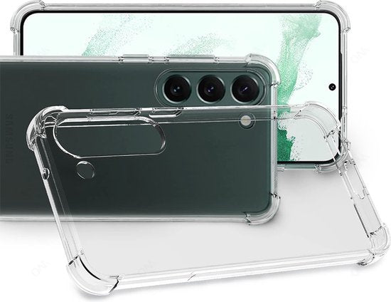 Anti Shock Hoesje Geschikt Voor Samsung Galaxy S23 - ShockProof Silicone Case - Transparant Back Cover Hoesje