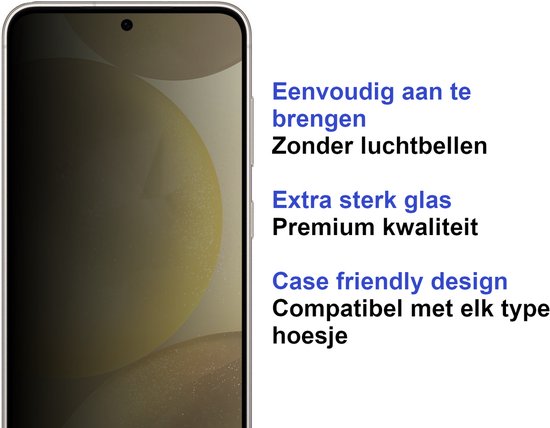 ArmorDrop Privacy Screenprotector Geschikt Voor Samsung S21 FE (Fan Edition) - Gehard Glas - 2 Stuks