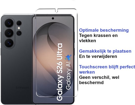 Premium Screenprotector Geschikt Voor Samsung S26 ULTRA - Gehard Glas - 2 Stuks