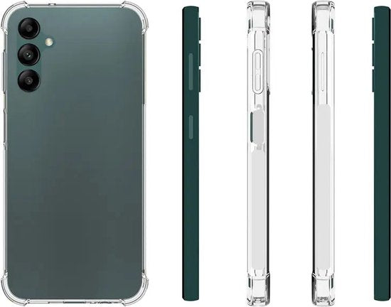 Anti Shock Hoesje Geschikt Voor Samsung Galaxy A14 - ShockProof Silicone Case - Transparant Back Cover