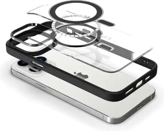 Armordrop Magnetisch Hoesje Geschikt Voor iPhone 15 Pro Max - Zwart