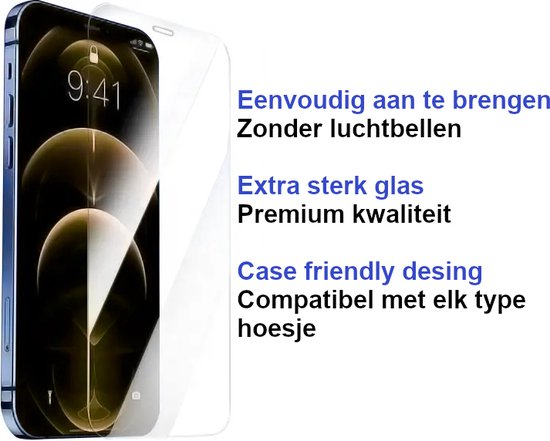 Premium Screenprotector iPhone 12 Mini - Bescherming iPhone 12 Mini Screenprotector - Gehard Glas - 2 Stuks