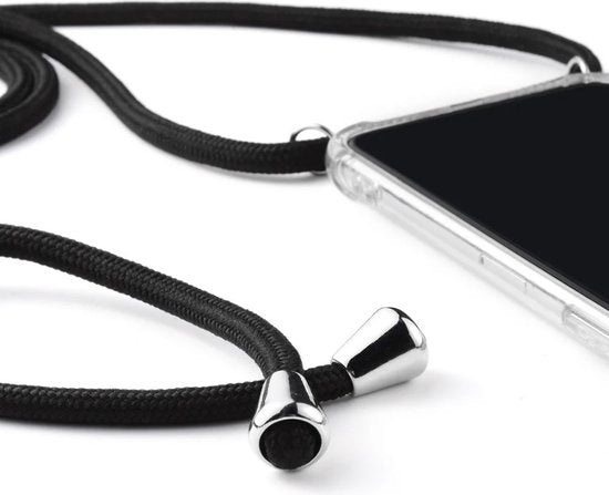 Hoesje Met Koord Geschikt Voor iPhone 15 Plus - Lennexo Shockproof Hoesje Transparant Met Koord