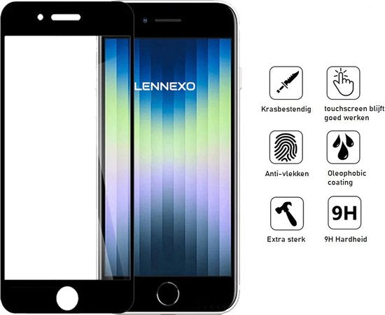 Hoesje en Screenprotector Combi Geschikt Voor iPhone SE - Transparant Hoesje + Premium screenprotector