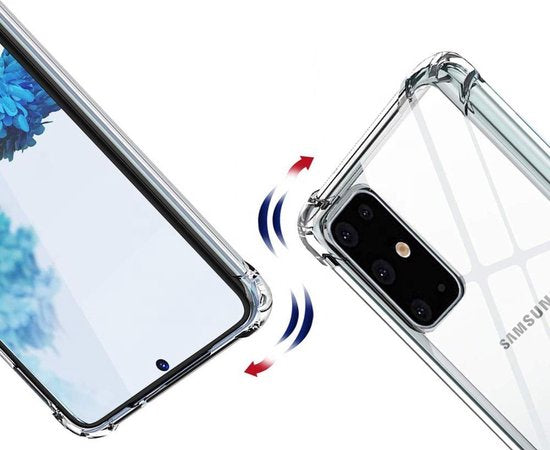 Anti Shock Hoesje Geschikt Voor Samsung Galaxy S20 Plus - ShockProof Silicone Case - Transparant Back Cover