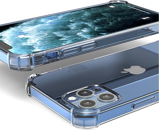 Anti Shock Hoesje Geschikt Voor iPhone 13 Pro - ShockProof Silicone Case - Transparant Back Cover