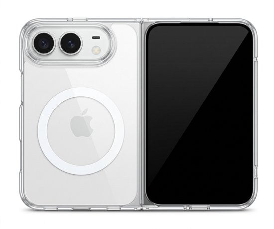 Lennexo Hoesje Geschikt Voor iPhone DUO met Magneet Ring - Siliconen Hoesje Voor Draadloos Opladen en Geschikt voor Magsafe