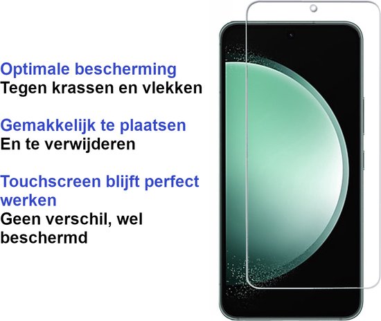 Premium Screenprotector Geschikt Voor Samsung S23 FE (Fan Edition) - Gehard Glas - 2 Stuks