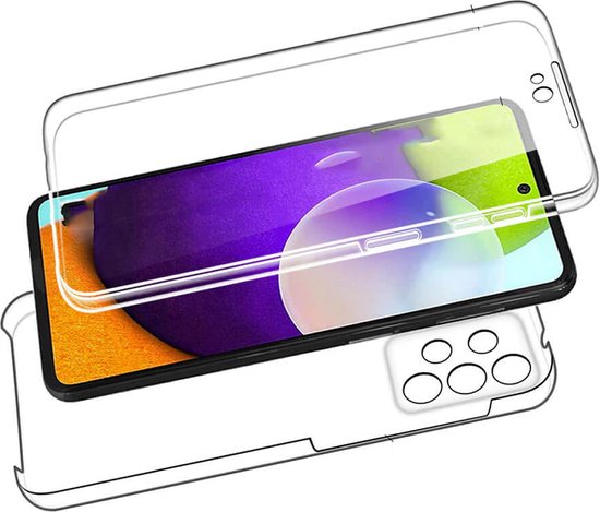 360° Hoesje Geschikt Voor Samsung Galaxy A52 / A52S Hoesje en Screenprotector