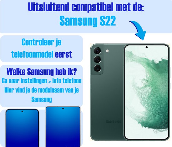 Screenprotector geschikt voor Samsung S22 - Gehard Glas - Tempered Glass Armor Screen Cover - 4 Stuks