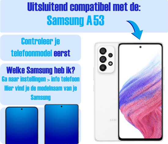 Screenprotector geschikt voor Samsung A53 - Gehard Glas - Tempered Glass Armor Screen Cover - 4 Stuks