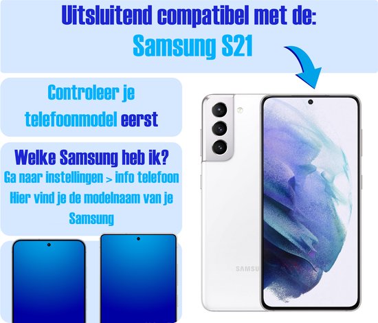 Screenprotector geschikt voor Samsung S21 - Gehard Glas - Tempered Glass Armor Screen Cover - 2 Stuks