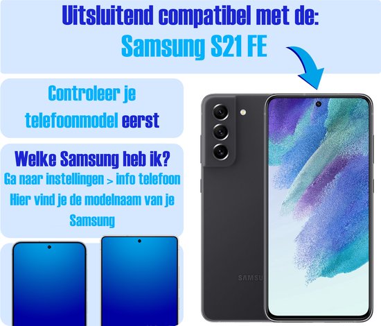 Screenprotector geschikt voor Samsung S21FE (Fan Edition) - Gehard Glas - Tempered Glass Armor Screen Cover - 4 Stuks
