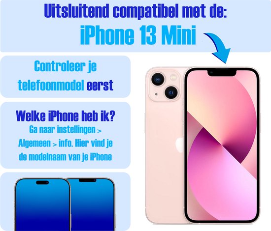 Screenprotector geschikt voor iPhone 13 Mini - Gehard Glas - Tempered Glass Armor Screen Cover - 4 Stuks