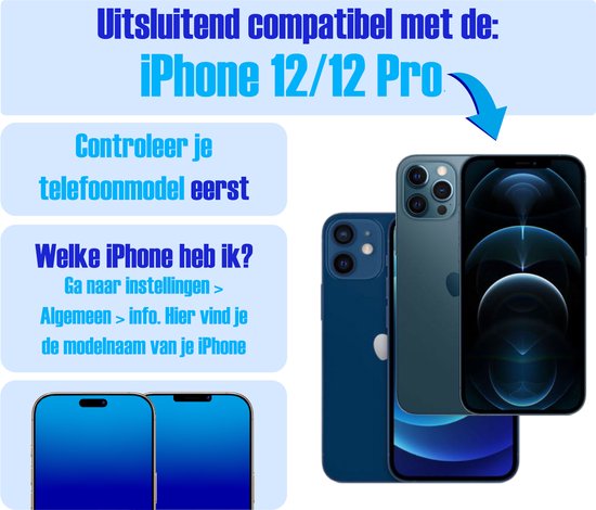 Screenprotector geschikt voor iPhone 12 / 12 Pro - Gehard Glas - Tempered Glass Armor Screen Cover - 4 Stuks