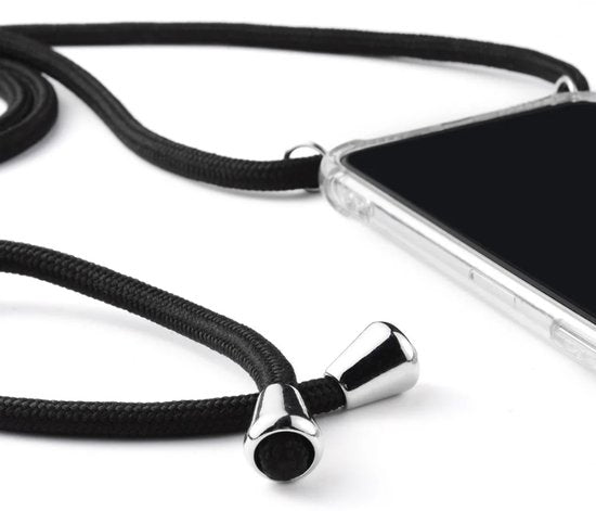 Hoesje Met Koord Geschikt Voor Samsung S25+ (S25 PLUS) - Lennexo Shockproof Hoesje Transparant Met Koord