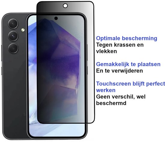 ArmorDrop Transparant Hoesje Inclusief 2x Privacy Screenprotector Geschikt Voor Samsung A53