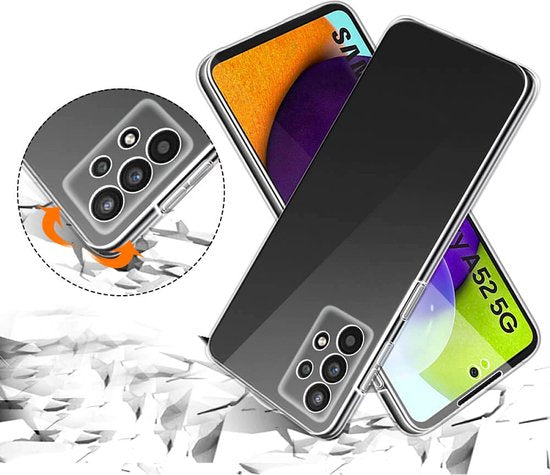 360° Hoesje Geschikt Voor Samsung Galaxy A52 / A52S Hoesje en Screenprotector