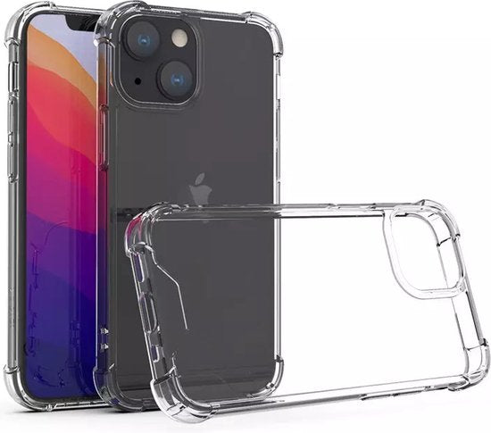 Anti Shock Hoesje Geschikt Voor iPhone 15 - Anti Shock - ShockProof Silicone Case - Transparant Back Cover