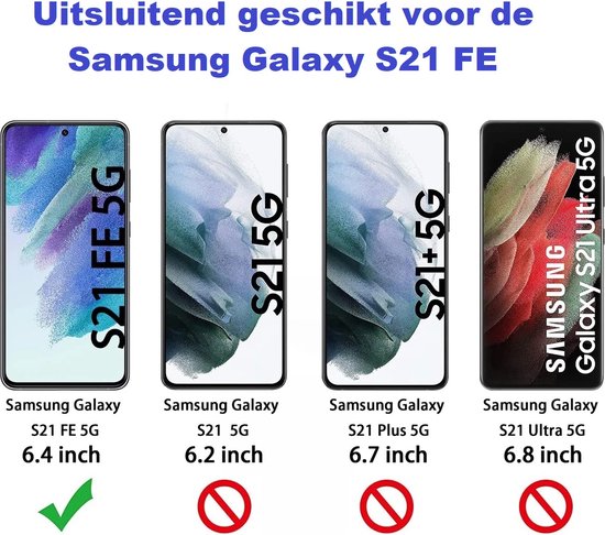 Premium Screenprotector Geschikt Voor Samsung S21 FE (Fan Edition) - Gehard Glas - 2 Stuks