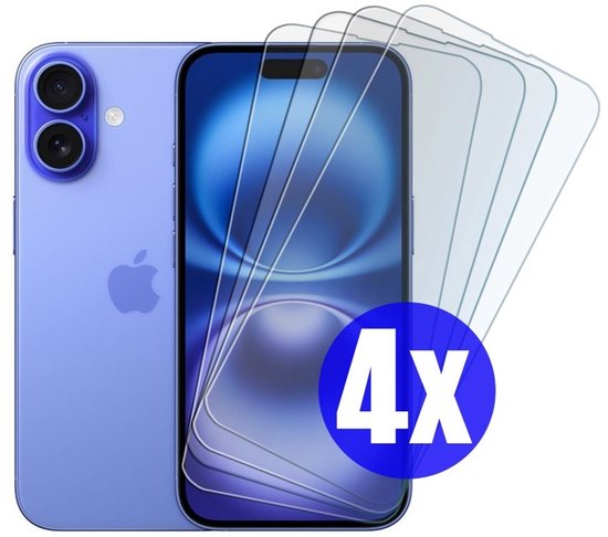 Screenprotector geschikt voor iPhone 1Plus - Gehard Glas - Tempered Glass Armor Screen Cover - 4 Stuks