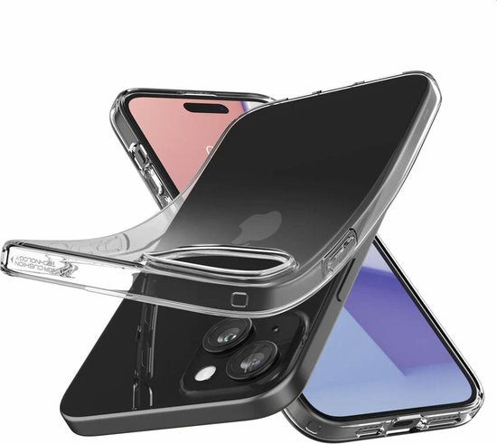 Spigen Liquid Crystal Case hoesje geschikt voor iPhone 15 - Crystal Clear