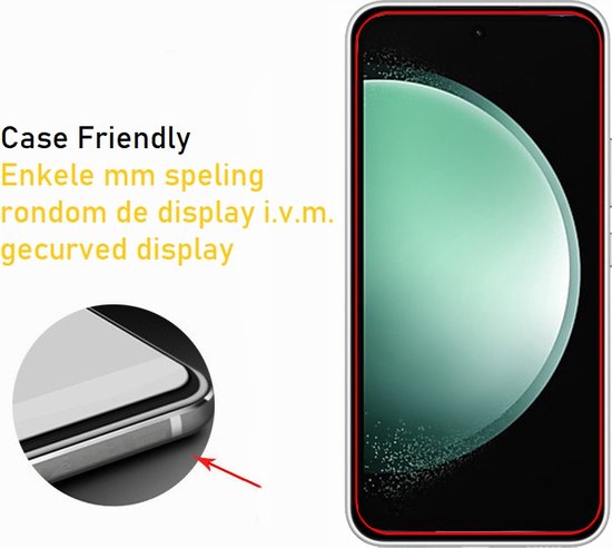 Screenprotector Geschikt Voor Samsung Galaxy S23 FE (Fan Edition) - Glasplaat - Tempered Glass - 2 Stuks