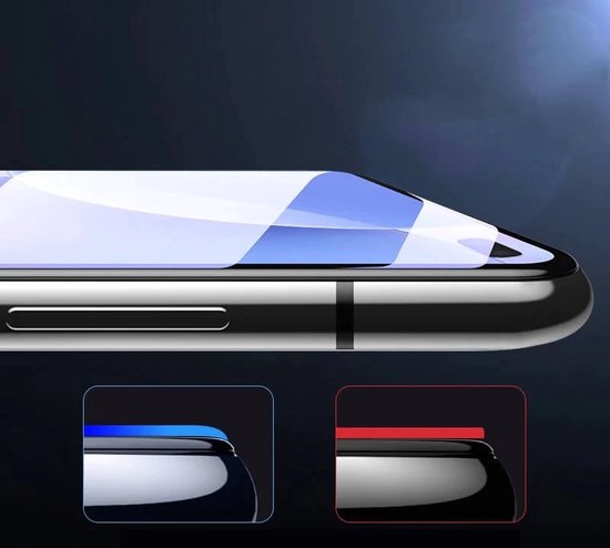 Full Cover Screenprotector Geschikt Voor iPhone SE 2022 / iPhone SE 2020 / iPhone 8 / iPhone 7 - Volledige Beschermglas - PREMIUM Tempered Glass - 1 stuk