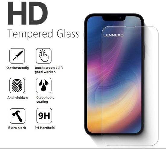 Pashouder Hoesje en Screenprotector Combi Geschikt Voor iPhone 13 Mini - Pasjeshouder + 2x Screenprotector