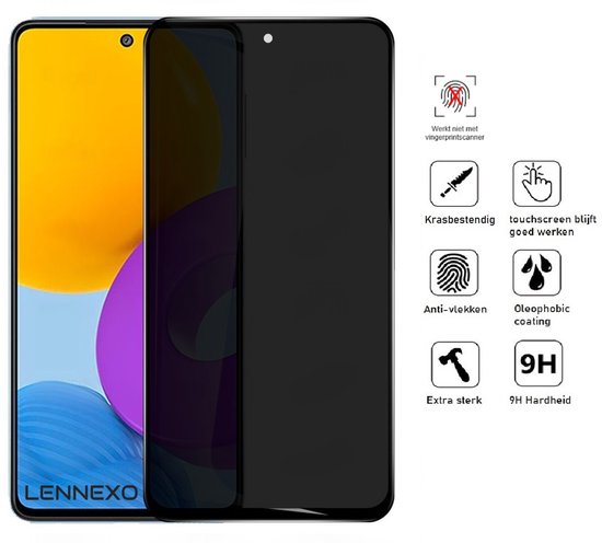 Privacy Screenprotector Geschikt Voor Samsung A52 - Volledige Beschermglas - 4 Stuks