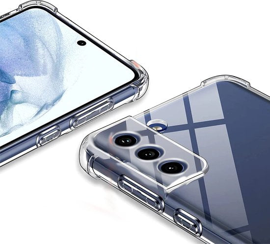 Anti Shock Hoesje Geschikt Voor Samsung Galaxy S22 - ShockProof Silicone Case - Transparant Back Cover