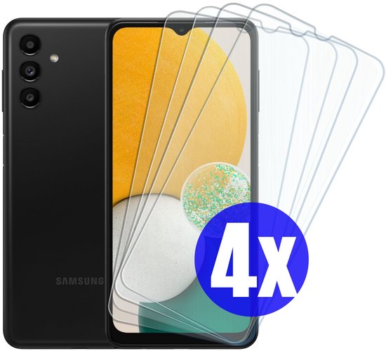 Screenprotector geschikt voor Samsung A13/A12 - Gehard Glas - Tempered Glass Armor Screen Cover - 4 Stuks