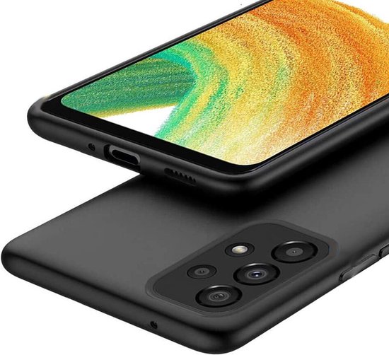 Hoesje en Screenprotector Combi Geschikt Voor Samsung A52 - Zwart Hoesje + Premium Screenprotector