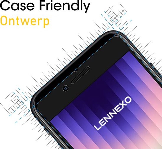 Hoesje en Screenprotector Combi Geschikt Voor iPhone SE / 8 / 7 - Zwarte Siliconen Hoesje + 2x Screenprotector