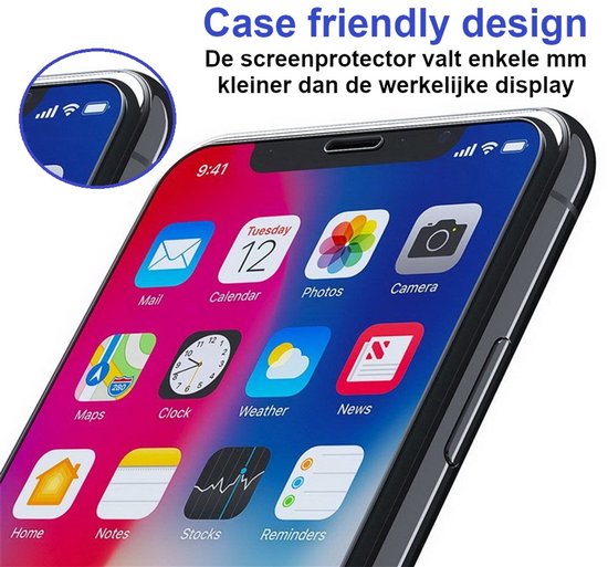 ArmorDrop Full Guard Screenprotector Geschikt Voor iPhone 11 Pro Max / XS Max - Gehard Glas - 2 Stuks