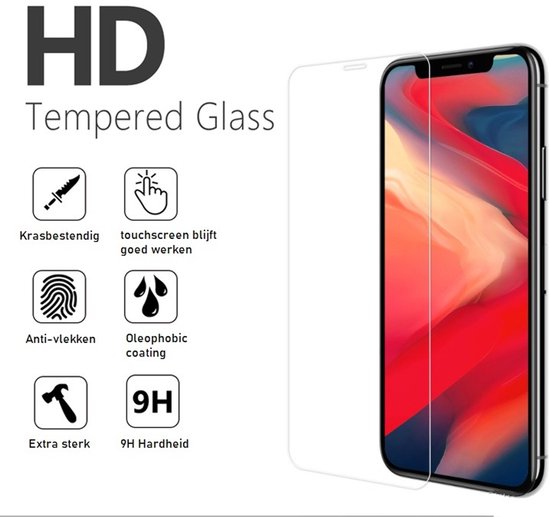 Hoesje en Screenprotector Combi Geschikt Voor iPhone 11 Pro - Anti Shock Hoesje + 2x Screenprotector