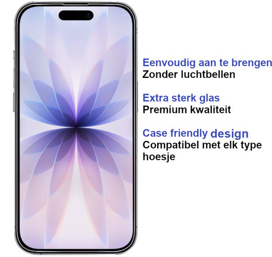 Premium Screenprotector Geschikt Voor iPhone 17 - Gehard Glas - 2 Stuks