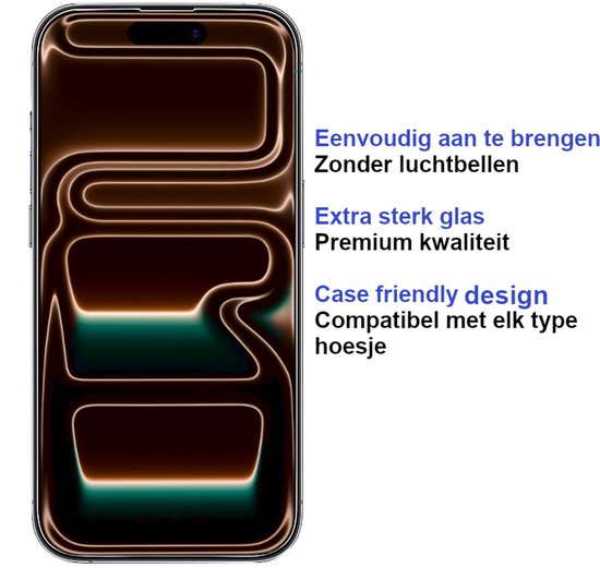 Premium Screenprotector Geschikt Voor iPhone 17 Pro Max - Gehard Glas - 2 Stuks