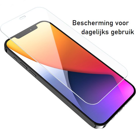 Screenprotector iPhone Geschikt Voor 12 / 12 Pro - Glasplaat - Tempered Glass - 2 Stuks