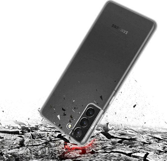 Transparant Hoesje geschikt Voor Samsung Galaxy S21 FE (Fan Edition) - Back Cover Telefoonhoesje