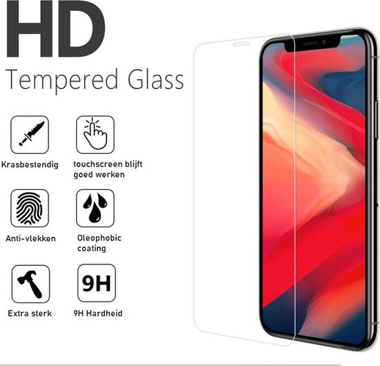 Screenprotector Geschikt Voor iPhone 12 / 12 Pro - Glasplaat - Tempered Glass - 3 Stuks